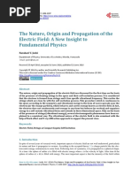 Origin and Propagation of The ELECTRIC FIELD