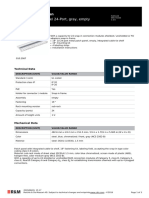 19" 1U ST Patch Panel 24-Port, Gray, Empty: Product Information