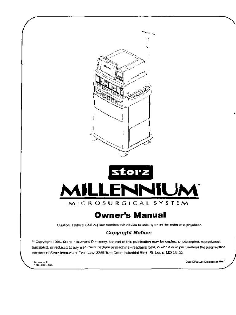 Storz Millenium Microsurgical System User Manual | PDF | Switch.