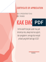 Pink and Red Geometric Course Completion Certificate