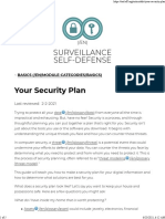 Your Security Plan Surveillance Self-Defense