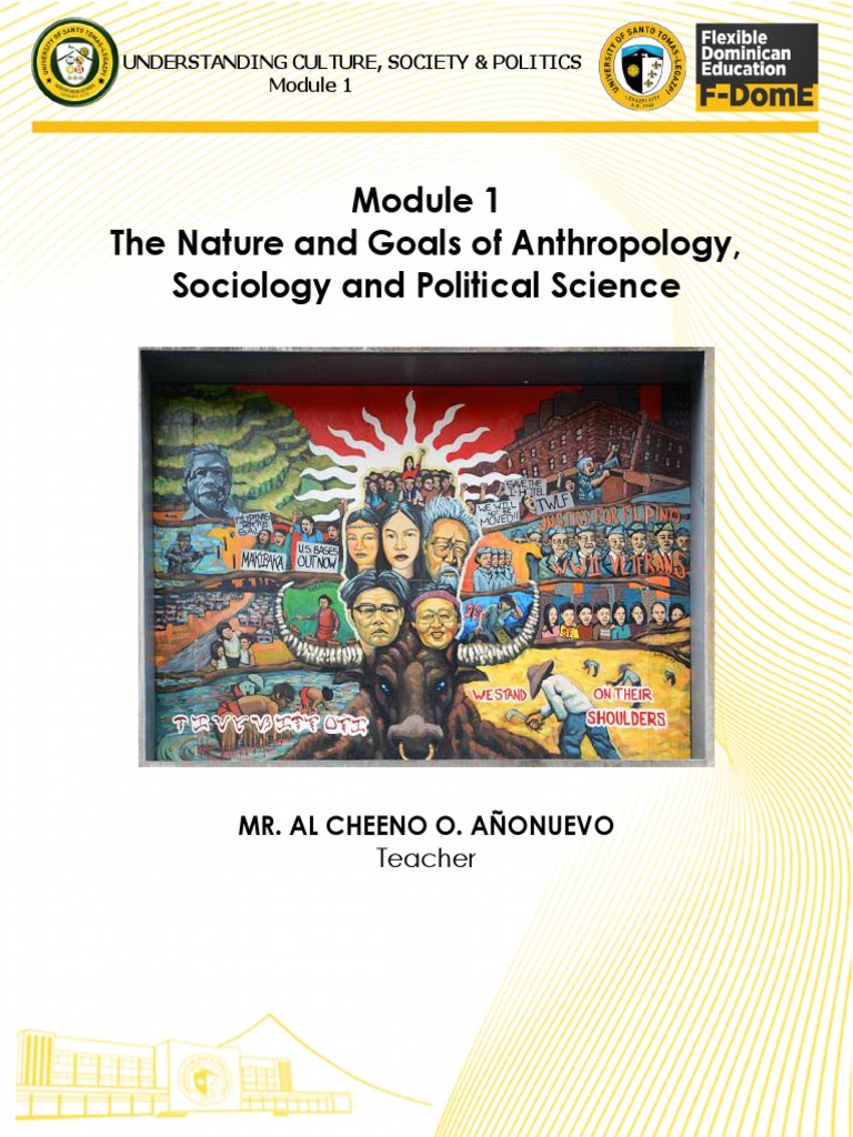 The Nature and Goals of Anthropology, Sociology and Political Science ...