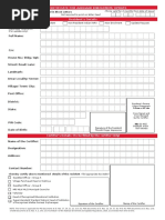 Certificate For Aadhaar Enrolment/ Update: Aadhaar Number: Full Name