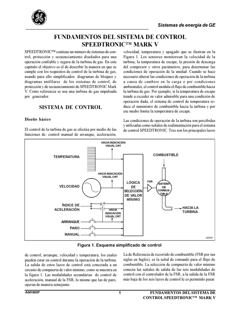 Fundamentos Del Sistema de Control Speedtronic Mark V | PDF | Generador ...