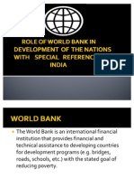 The Role of World Bank in India