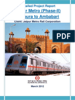 Jaipur Metro (Phase-II) Sitapura To Ambabari: Detailed Project Report