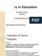 Theory in Education: Mina Badiei (GS31016)