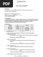 Text Mining Problem Statement