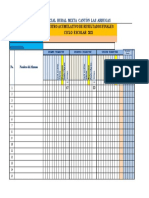 Cuadros de Registro de Notas 2021