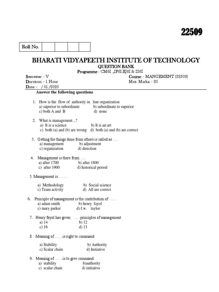 22509 Mcq Man Mcq 1 Pdf Motivation Motivational