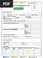 Employee Infomation Form