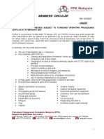 016 CIRCULAR - OPENING OF ALL BUSINESSES SUBJECT TO STANDARD OPERATING PROCEDURES (SOPs) AS AT 9 FEBRUARY 2021