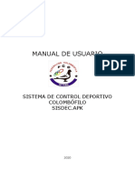Manual de Usuario Sistema SISDEC - Apk