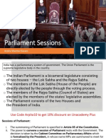 Parliament Sessions: Arpita Sharma Classes