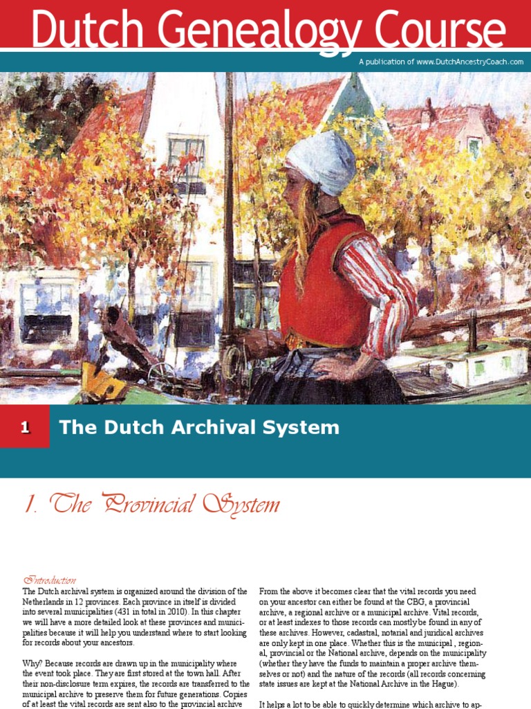 Dutch Genealogy Course - Lesson 1 | PDF | Science | Science And Technology