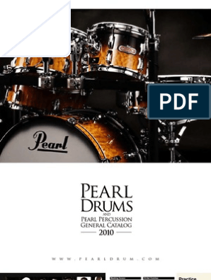 Pearl Drums General 2010, PDF, Drum Kit