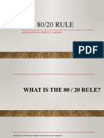 THE 80/20 RULE: A Presentation by Armeliz S. Capawing