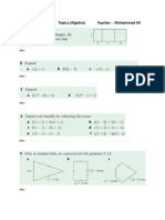 002_Worksheet 1 Algebra