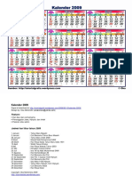 Kalender 2009 Lengkap