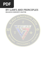 By-Laws and Principles: Reliance Community Chapter