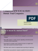 Comparison B/W ICICI & HDFC Mutual Fund Companies