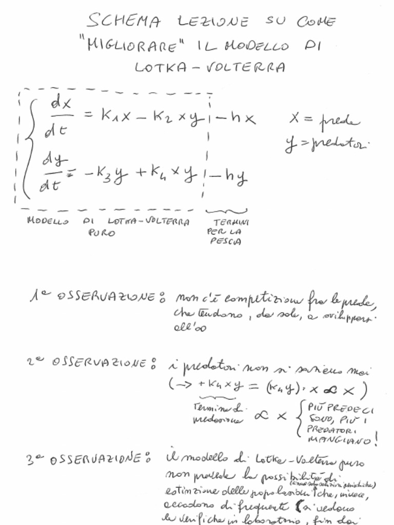6 Modelli Tipo Volterra E Altri Pdf