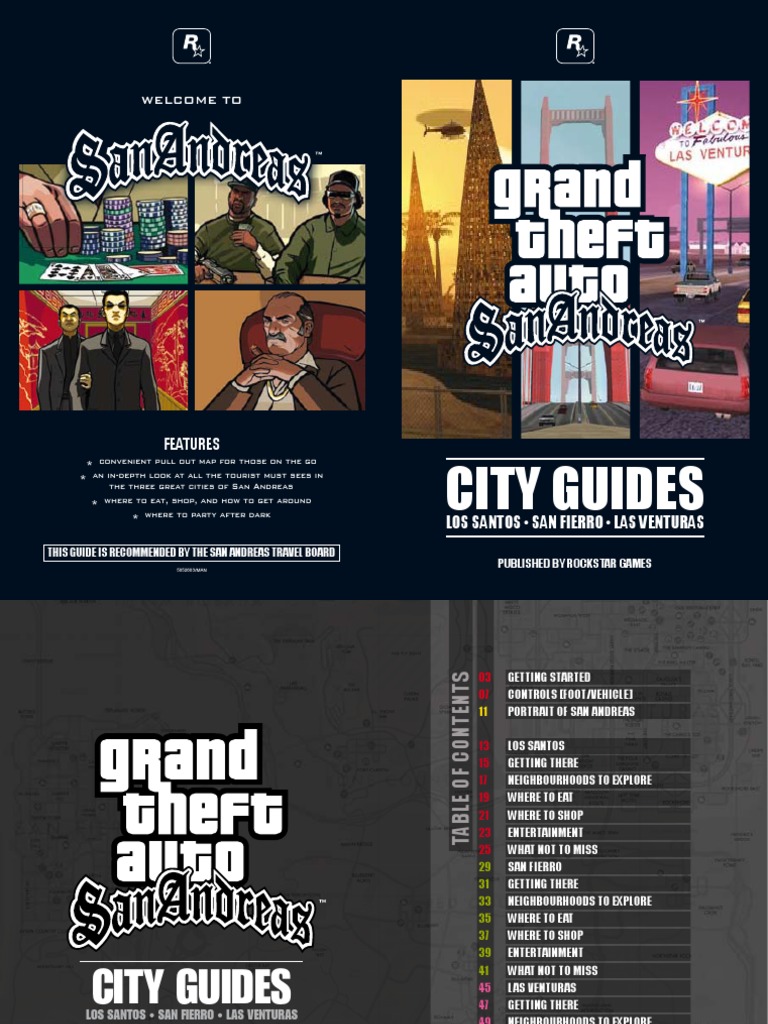 Grand Theft Auto San Andreas Manual PDF Free | PDF | Leisure | Sports