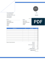 Invoice Template Big Margin