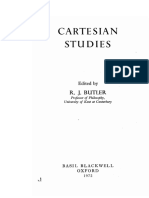R. J. Butler - Cartesian Studies-Basil Blackwell Oxford (1972)