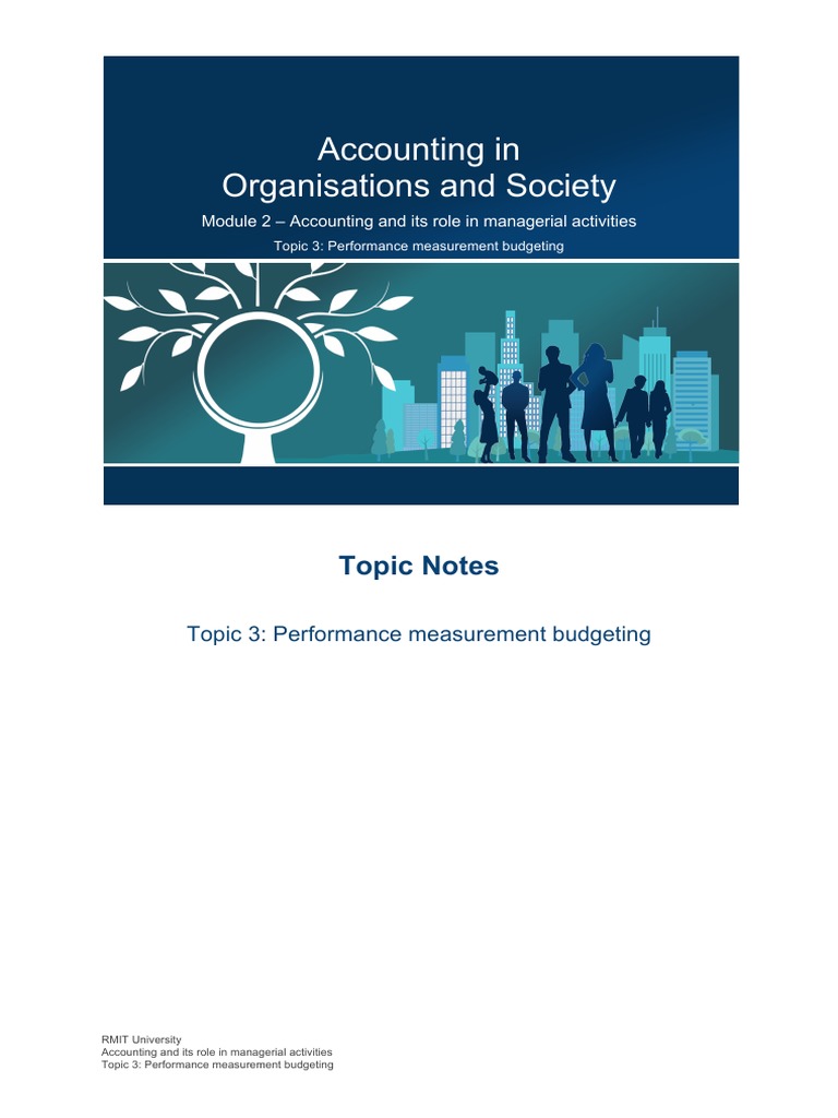 Module 2 - Topic 3 - Topic Notes V2 | PDF | Inventory | Budget