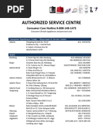 Authorized Service Centre