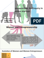 Women Entrepreneurship: An Enquiry in Women Startups: o Shreya Anturkar o Rutuja Jagtap o Shruti Somani