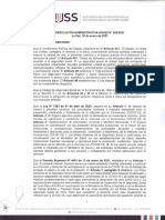 03 Resolución Administrativa ASUSS #005 2021 Bajas Medicas
