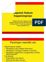 Sepuluh Hukum Kepemimpinan