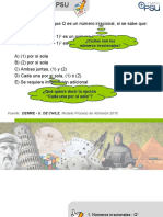 Sesión 8, Orden y Aproximación en Irracionales