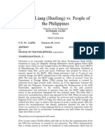 Jeffrey Liang (Huefeng) vs. People of The Philippines: Supreme Court