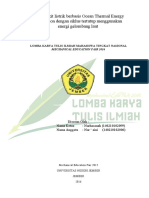 Pembangkit Listrik Berbasis Ocean Thermal Energy Conversion Dengan Siklus Tertutup Menggunakan Energi Gelombang Laut