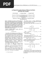 An Elgamal Encryption Scheme of Fibonacci Q-Matrix and Finite State Machine