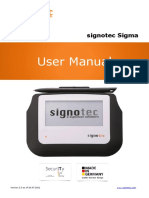 User Manual LCD Signature Pad Signotec Sigma