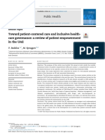 Toward Patient-Centered Care and Inclusive Health-Care Governance: A Review of Patient Empowerment in The UAE