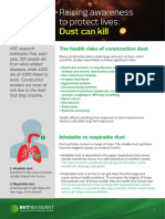 Dust Can Kill: Raising Awareness To Protect Lives