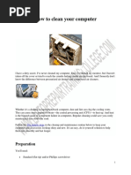 How To Clean Your Computer