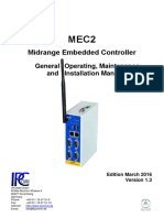 Midrange Embedded Controller: General Operating, Maintenance and Installation Manual