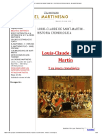 LOUIS-CLAUDE DE SAINT-MARTIN - HISTORIA CRONOLOGICA - EL MARTINISMO