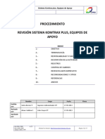 Revisión Sistema Komtrax Plus, Equipos de Apoyo