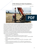 Solarplantation - Ca-Geotechnical and Pile Testing For Solar Foundations