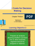 Relevant Costs For Decision Making: Chapter Thirteen