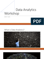 Upgrad Data Analytics Workshop: Ankit Jain