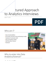 A Structured Approach To Analytics Interviews: Ankit Jain