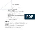 Derechos y Obligaciones de Los Guatemaltecos